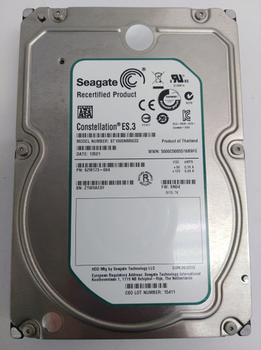 Seagate Recertified ST1000NM0033 1 TB 3.5 in SATA III Hard Drive