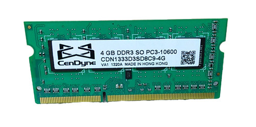 Mixed Brand 4 GB 1RX8 DDR3 SDRAM SO-DIMM PC3-10600 (DDR3-1333) 10600S
