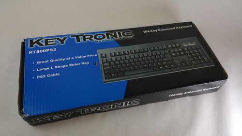 New KeyTronics KT800PS2 104-Key Enhanced PS2 Wired Keyboard