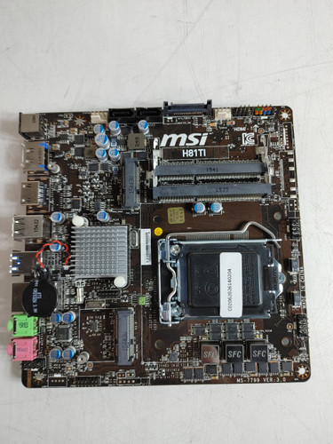 MSI H81TI Intel LGA 1150 DDR3 Desktop Motherboard