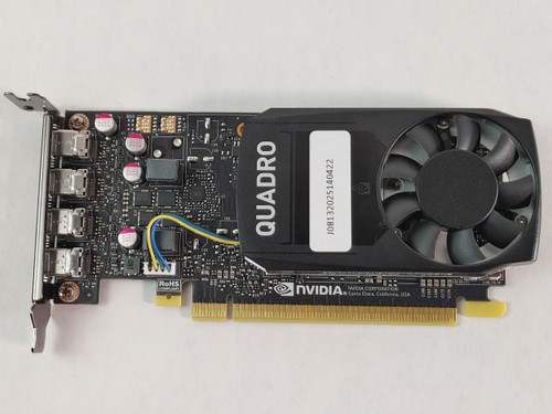 Lot of 2 Nvidia Quadro P1000 4 GB GDDR5 PCI Express 3.0 x16 Low Profile Video Card