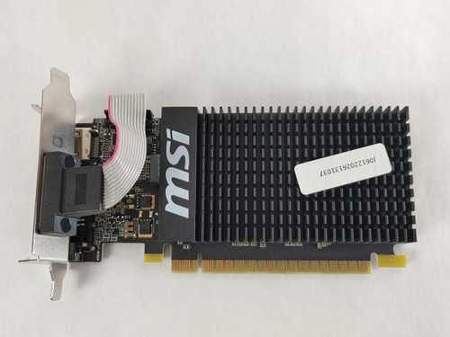 Lot of 2 MSI NVIDIA GeForce GT 710 1 GB DDR3 PCI Express 2.0 x16 Low Profile Video Card
