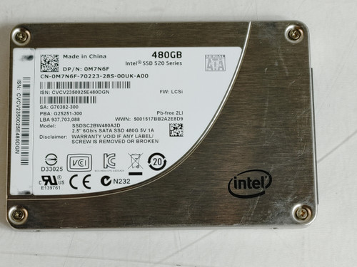 Intel 520 Series SSDSC2BW480A3D 480 GB SATA III 2.5 in Solid State Drive