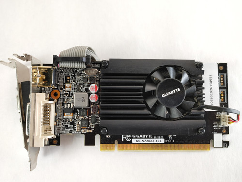 Gigabyte NVIDIA GeForce GT 720 1 GB DDR3 PCI Express 2.0 x16 Low Profile Video Card
