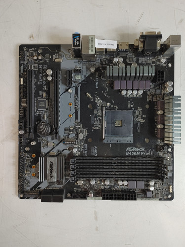 ASRock B450M Pro4 AMD Socket AM4 DDR4 Desktop Motherboard