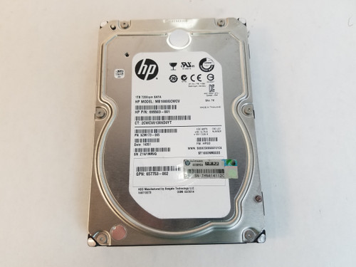 Lot of 2 Seagate HP ST1000NM0033 1 TB 3.5 in SATA III Enterprise Hard Drive