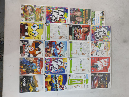 Lot of 20 Nintendo Nintendo Wii Games Bundle (20 Games) � Untested For Parts