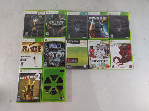 Lot of 12 Microsoft Xbox 360 Game Lot (12 Games) For Parts