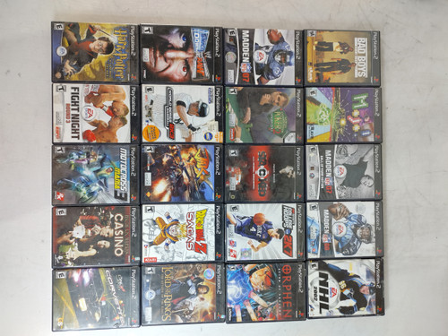 Lot of 20 Sony PlayStation 2 Games Untested Bundle For Parts