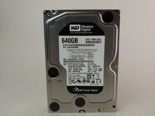 Western Digital WD6402AAEX 640 GB SATA III 3.5 in Desktop Hard Drive