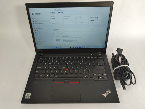 Lenovo ThinkPad T14 Gen 1 Core i7-10610U 1.80 GHz 16 GB DDR4 256 GB NVMe Windows 11 Pro Laptop WINACTF7 F7