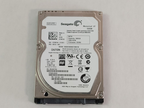 Lot of 2 Seagate Momentus XT ST500LX003 500GB 2.5" SATA III Laptop Hybrid Drive