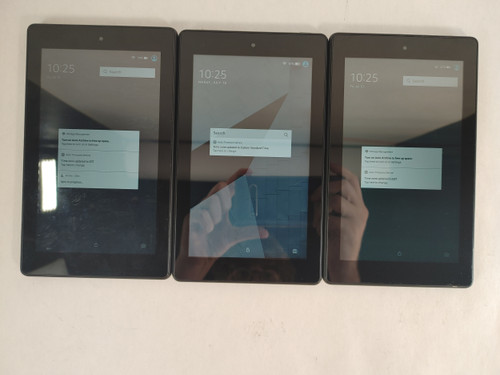 Lot of 3 Amazon Fire 7 (9th Generation) M8S26G 16 GB Fire OS (WiFi Only)