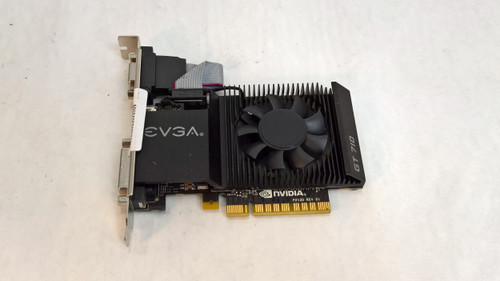 Lot of 2 EVGA Nvidia GeForce GT 710 1 GB DDR3 PCI Express x8 Desktop Video Card