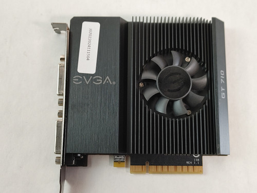 Lot of 2 EVGA Nvidia GeForce GT 710 2GB DDR3 PCI Express x8 Desktop Video Card