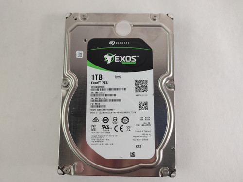 Lot of 2 Seagate  EXOS ST1000NM0045 1 TB SAS 3 3.5 in Enterprise Drive