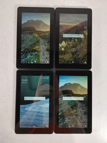 Lot of 4 Amazon Fire (5th Generation) SV98LN 8 GB Fire OS (WiFi Only) For Parts
