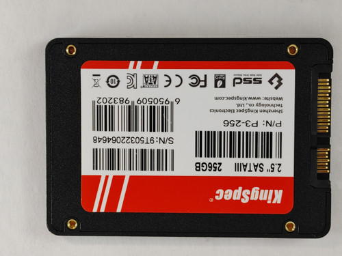 Lot of 2 KingSpec P3-256 256 GB SATA III 2.5 in Solid State Drive