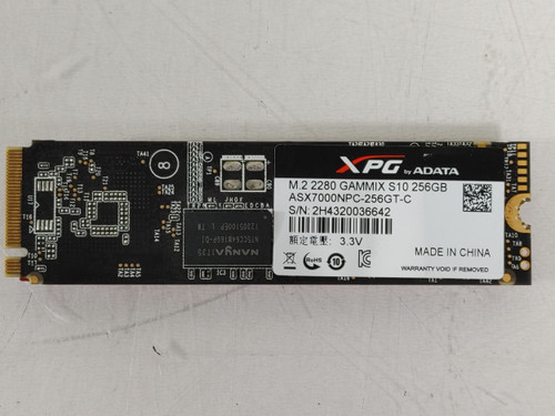 ADATA XPG GAMMIX S10 ASX7000NPC-256GT 256 GB PCIe 80mm Solid State Drive