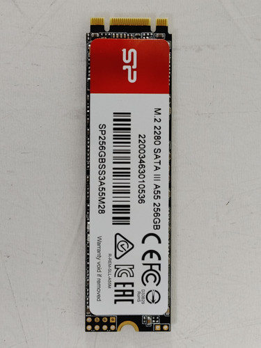 Lot of 2 Silicon Power A55 256 GB M.2 80mm Solid State Drive