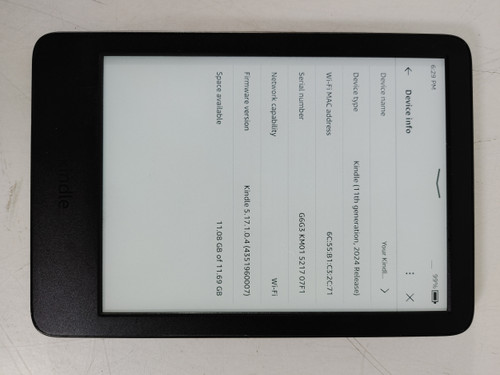 Amazon Kindle (11th Generation, 2024 Release) 16 GB Kindle OS (WiFi Only)