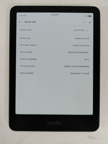 Amazon Kindle Colorsoft (1st Generation) 16 GB Kindle OS (WiFi Only)