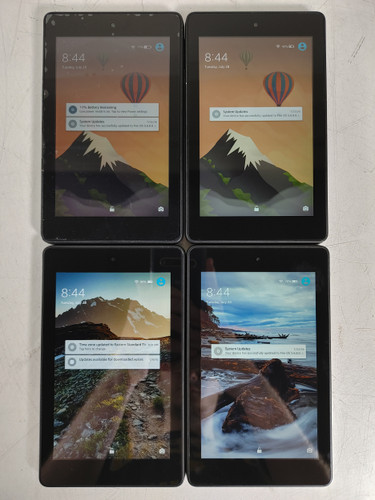 Lot of 4 Amazon Fire HD 6 (4th Generation) PW98VM 8 GB Fire OS (WiFi Only)