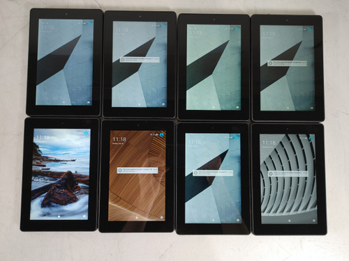 Lot of 8 Amazon Fire HD 7 (4th Generation) SQ46CW 8 GB Fire OS (WiFi Only)