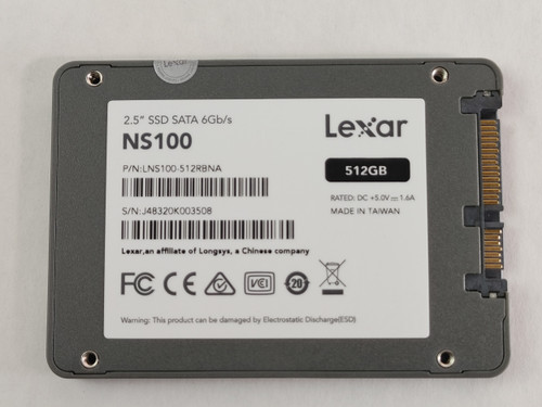Lexar NS100 LNS100-512RBNA 512 GB SATA III 2.5 in Solid State Drive