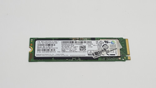 Lot of 2 Samsung PM981 MZ-VLB5120 512 GB M.2 80mm Solid State Drive