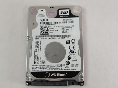Lot of 10 Western Digital WD Black WD5000LPLX 500 GB 2.5 in SATA III Hard Drive