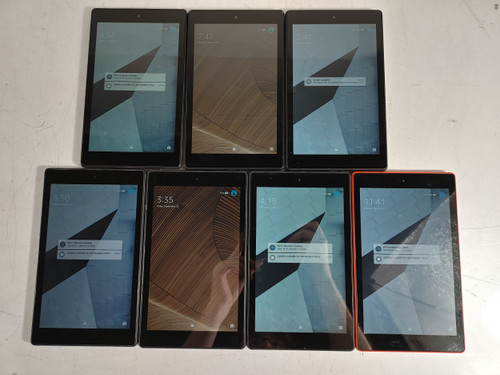 Lot of 7 Amazon Fire HD 8 (7th Generation) SX034QT 32 GB Fire OS (WiFi Only)