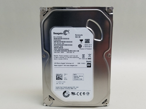 Lot of 2 Seagate Barracuda ST500DM002 500 GB SATA III 3.5 in Desktop Hard Drive