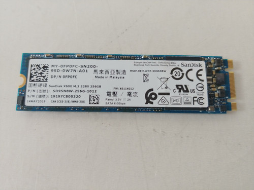 SanDisk X600 SD9SN8W-256G-1012 256 GB M.2 2280 80mm Solid State Drive