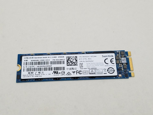 Lot of 2 SanDisk X400 SD8SN8U-256G 256 GB M.2 80mm Solid State Drive