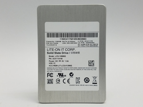 Lot of 2 LiteOn M6S Series LCS-128M6S 128 GB 2.5 in SATA III Solid State Drive