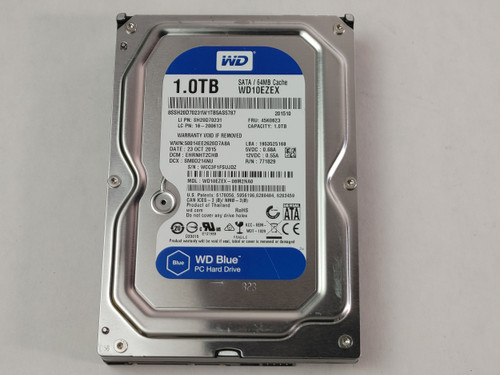 Lot of 2 Western Digital WD Blue WD10EZEX 1 TB 3.5" SATA III Desktop Hard Drive