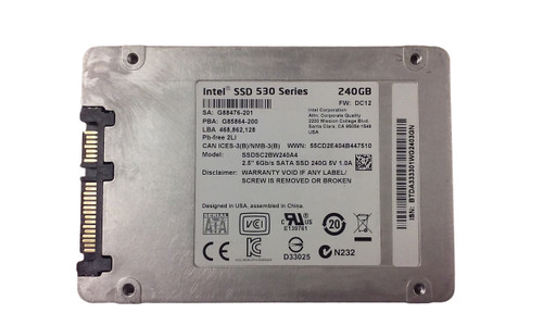 Intel SSDSC2BW240A4 530 Series 240GB 2.5" SATA III Solid State Drive