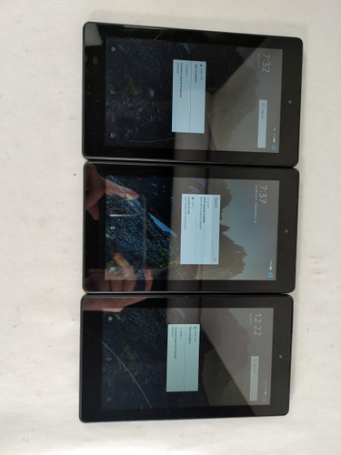 Lot of 3 Amazon Fire 7 (9th Gen) M8S26G 8 GB Fire OS (WiFi Only)