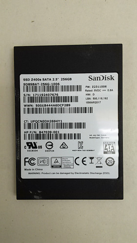 SanDisk Z400s SD8SBAT-256G 256 GB 2.5 in SATA III Solid State Drive