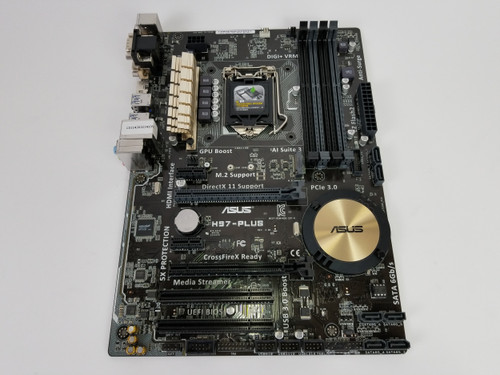 Asus  H97-PLUS Intel LGA 1150 DDR3 SDRAM Desktop Motherboard w/ I/O shield