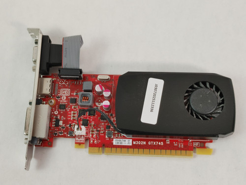 Lot of 2 Nvidia GeForce GTX 745 4GB DDR3 PCI Express x16 Video Card - TC2P0