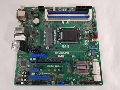 Lot of 2 ASRock C236M WS Intel LGA 1151 DDR4 Desktop Motherboard