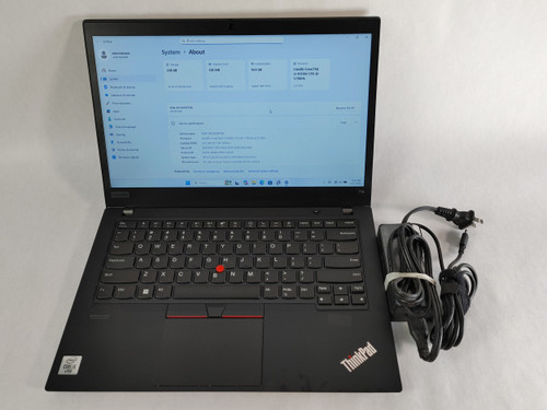 Lenovo ThinkPad T14 Gen 1 Core i5-10310U 1.70 GHz 16 GB DDR4 256 GB NVMe Windows 11 Pro Laptop WINACTH4 H4