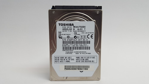 Toshiba MK6475GSX HDD2L02 640GB 2.5" SATA II Laptop Hard Drive