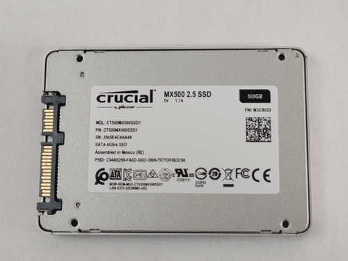 Crucial CT500MX500SSD1 MX500 500 GB 2.5" SATA III Solid State Drive
