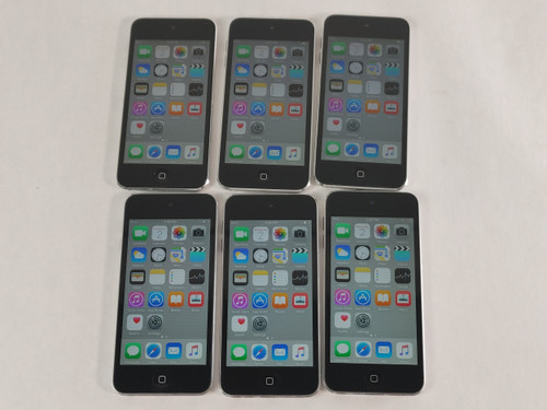Apple A1509 Lot of 6 iPod Touch (5th Generation) 16 GB Silver For Parts