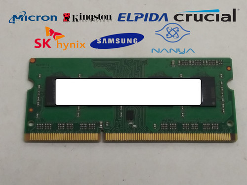Lot of 10 Major Brand 4 GB DDR3-1866 PC3L-14900S 1Rx8 1.35V SO-DIMM Laptop RAM