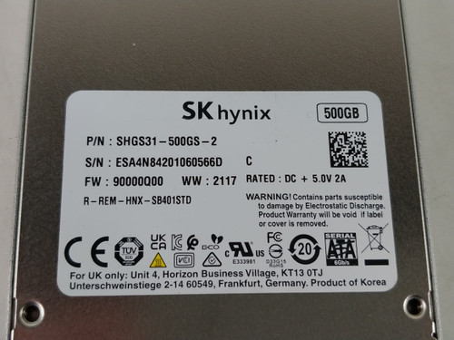 SK Hynix Gold SHGS31500GS 500 GB SATA III 2.5 in Solid State Drive