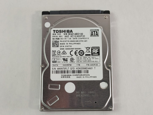 Toshiba MQ01ABD100 1TB 2.5" SATA II (3.0Gb/s) Laptop Hard Drive